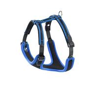 Ferplast Arnés Perro Pequeño ERGOCOMFORT Small, Arnés para Perros Ajustable, Cómodo, Acolchado, Doble Cierre de Microajuste, Liberación Rápida, Azul