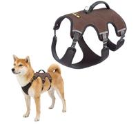 Ferplast Arnés Perro Ajustable M Pecho 55-65 cm con Asa, Marrón | Arnés acolchado y reflectante para comodidad, control y seguridad en paseos, senderismo y actividades al aire libre