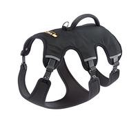 Ferplast Arnés Perro Ajustable M Pecho 55-65 cm con Asa, Negro | Arnés acolchado y reflectante para comodidad, control y seguridad en paseos, senderismo y actividades al aire libre