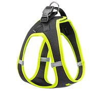 Ferplast Arnés Perro Grande Kaori XL, Arnés Perro Transpirable, Acolchado y Ajustable, Fácil de Llevar, Bordes Reflectantes, Pecho 54-60 cm. Amarillo