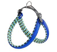 Ferplast Arnés Perro Mediano AGILA Fantasy 4 Arnés para Perros de Suave Acolchado, Sistema de Desenganche Rápido, Pecho 44-52 cm. Azul