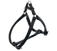 Ferplast Arnés Perro Mediano Easy M, Arnés Perro Ajustable, Fácil de Llevar, 45-63 cm. Negro