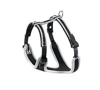 Ferplast Arnés Perro Pequeño ERGOCOMFORT Extra Small, Arnés para Perros Ajustable, Cómodo, Acolchado, Doble Cierre de Microajuste, Liberación Rápida, Plata