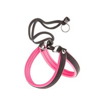 Ferplast Arnés Perro, Pequeños AGILA Fluo 2 Arnés para Perros de Suave Acolchado, Sistema de Cierre con Cordón, Pecho 32-50 cm, Rosa