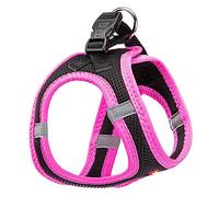 Ferplast Arnés Perro Pequeños Kaori XS, Arnés Gato Transpirable, Acolchado y Ajustable, Fácil de Llevar, Bordes Reflectantes, Pecho 32-36 cm. Rosa