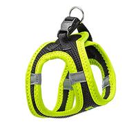 Ferplast Arnés Perro Pequeños Kaori XXS, Arnés Gato Transpirable, Acolchado y Ajustable, Fácil de Llevar, Bordes Reflectantes, Pecho 28-32 cm. Amarillo