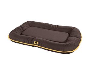 Ferplast Cama para Perro Cojín para Perros Grande Tejido Resistente a los arañazos Lavable a 30° C Colchón Impermeable para Perros 120 x 80 x 13,5 cm. Marron