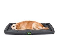 Ferplast Cama para Perro Cojín para Perros Grande Tejido Resistente a los arañazos Lavable a máquina a 30 °C Colchón Impermeable para Perros 107 x 66 x 5 cm. Negro
