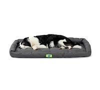 Ferplast Cama para Perro Cojín para Perros Medio Tejido Resistente a los arañazos Lavable a máquina a 30 °C Colchón Impermeable para Perros 91 x 58 x 5 cm. Negro