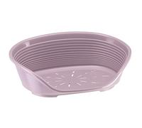 Ferplast Cama para Perros Cama Gato y Perro Pequeño, 100% plástico Reciclado, Lavable Transpirable y Antideslizante - Siesta Deluxe, 49 x 36 x h 17,5 cm, XS, Rosa