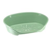 Ferplast Cama para Perros Cama Perro Grande, 100% plástico Reciclado, Lavable Transpirable y Antideslizante - Siesta Deluxe, 93,5 x 68 x h 28,5 cm, XL, Verde
