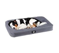 FERPLAST Cama para Perros - Perrera ortopédica Grande - Colchoneta para Perros - Impermeable y a Prueba de arañazos - Polo, 95 x 60 x h 8 CM, Gris