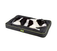FERPLAST Cama para Perros - Perrera ortopédica Grande - Colchoneta para Perros - Impermeable y a Prueba de arañazos - Polo, 95 x 60 x h 8 CM, Negro