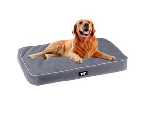 FERPLAST Cama para Perros - Perrera ortopédica Muy Grande - Colchoneta para Perros - Impermeable y a Prueba de arañazos - Polo,110 x 70 x h 8 CM, Gris