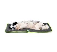 FERPLAST - Cama para Perros y Cama para Gatos - Perrera Mediana Lavable - Colchoneta para Perros - Impermeable y a Prueba de arañazos - Cojín Suave para Perros - Jolly, 83 x 50 CM, Negros