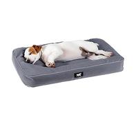 FERPLAST - Cama para Perros y Gatos - Perrera ortopédica Mediana - Colchoneta para Perros - Perrera para Gatos - Impermeable y a Prueba de arañazos - Polo,80 x 50 x h 8 CM, Gris