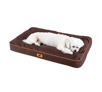 FERPLAST - Cama para Perros Y Gatos - Perrera ortopédica pequeña - Colchoneta para Perros - Perrera para Gatos - Impermeable y a Prueba de arañazos - Polo, 65 x 40 x h 8 CM, Marron
