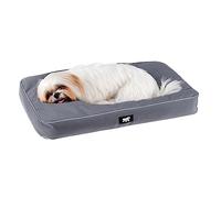 FERPLAST - Cama para Perros y Gatos - Perrera ortopédica pequeña - Colchoneta para Perros - Perrera para Gatos - Impermeable y a Prueba de arañazos - Polo, 65 x 40 x h 8 CM, Gris