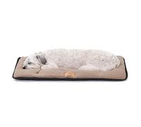 Ferplast Cama Perro Jolly Microfleece, Colchón Pequeño para Perros y Gatos, Cojin en Cálido Micropolar, Doble Cara, Tejido Resistente, Lavable a máquina, 57 x 38 x 3,5 cm. Negro