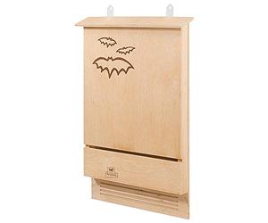 Ferplast Casa para murciélagos BAT HOUSE de madera ecosostenible, Protección contra mosquitos e insectos, ecológica y natural, 39 x 7 x h 58 cm, Biscuit, Mediano (92311000)