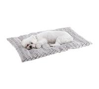 Ferplast Caseta para Perros Cojín para Perros Perros Pequeños Doble Cara Cálido Felpa y Algodón 61 x 46 x 5 cm. tórtola