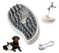 Ferplast Cepillo para Perros y Gatos con Nebulización - Reduce el Pelo en Casa, Antiestático, Masaje Suave, Recargable USB