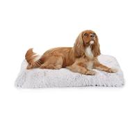 Ferplast Cojín Cama para Perro, Suave y de Pelo Largo, cojín para Gato, superacolchado, Extra Confort y Calidez, 80 x 50 x 12 cm