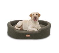 Ferplast Cojín Cama para Perros medianos, Cama para Gatos, Tejido sintético bouclé Lavable, Acolchado Suave, 80 x 55 x 18 cm. Verde