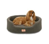 Ferplast Cojín Cama para Perros medianos y Gatos, Tejido sintético bouclé Lavable, Acolchado Suave, 65 x 46 x 17 cm (Alto). Verde.