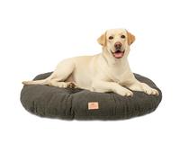 Ferplast Cojín Cama para Perros medianos y Gatos, Tejido sintético bouclé Lavable, Acolchado Suave, 78 x 50 x 5 cm (Alto). Verde.
