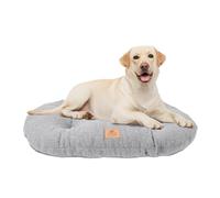 Ferplast Cojín Cama para Perros medianos y Gatos, Tejido sintético bouclé Lavable, Acolchado Suave, 78 x 50 x 5 cm (Alto). Gris.