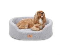 Ferplast Cojín Cama para Perros pequeños, Cama para Gatos, Tejido sintético bouclé Lavable, Acolchado Suave, 55 x 41 x 15 cm. Gris