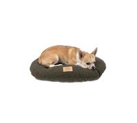 Ferplast Cojín Cama para Perros pequeños, Cama para Gatos, Tejido sintético bouclé Lavable, Acolchado Suave, 43 x 30 x 3 cm (Alto). Verde.