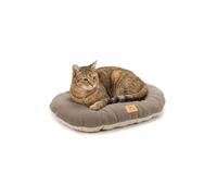 Ferplast Cojín Cama para Perros y Gatos Relax Microfleece 55/4 Suave Acolchado Lavable Micropolar Taupe