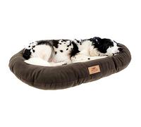 Ferplast Cojín Cama para Perros y Gatos Relax Microfleece 89/10 Suave Acolchado Lavable Micropolar Gris