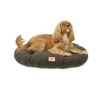 Ferplast Cojín para Cama para Perros medianos y Gatos, Tejido sintético bouclé Lavable, Acolchado Suave, 65 x 42 x 4 cm (Alto). Verde.
