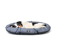 Ferplast Cojin para Perros de Gran Tamaño Tela Antirrayas Lavable a Máquina a 30° Alfombrilla Impermeable para Perros 85 x 55 x 3 cm. Gris