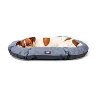 Ferplast Cojín para Perros de Tamaño Mediano Tela Resistente a los Arañazos Lavable a Máquina a 30° Alfombrilla Impermeable para Perros 78 x 50 x 3 cm. Gris