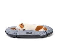 Ferplast Cojín para Perros pequeños Tejido Resistente a los arañazos Lavable a máquina a 30° Alfombrilla Impermeable para Perros 55 x 36 x 3 cm. Gris