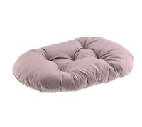 Ferplast Cojín para Perros y Gatos Prince 65/6, Cama Acolchada para Animales, Doble Cara, Suave Terciopelo, Lavable, 78 x 50 cm, Rosa