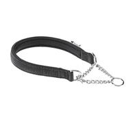Ferplast Collar Perro Daytona, Collar para Perros Medianos/Grandes, Collar de Nylon 55 cm, Acolchado, Collares Antitirones para Perros Collar de Entrenamiento. Negro