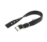 Ferplast Collar para Perro de Nailon Acolchado con Hebilla metálica Ajustable, Talla Grande, para Cuello de 56 a 64 cm, Color Negro.
