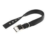 Ferplast Collar para Perro de Nailon Acolchado con Hebilla metálica Ajustable, Talla Grande, para Cuello de 43 a 50 cm, Color Negro.