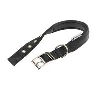 Ferplast Collar para Perro, tamaño Mediano-Grande, de Nailon Acolchado, con Hebilla metálica Ajustable, para Cuello de 34 a 42 cm, Color Negro.