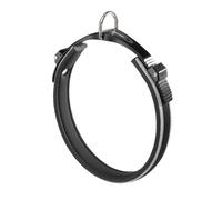 Ferplast Collar para Perros ERGOCOMFORT C15/33, Collar para Perros de Talla Grande, Cierre con Microajuste, Acolchado Suave, Liberación Rápida, Gris