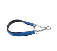 Ferplast Collar Perro Daytona, Collar para Perros Grandes, Collar de Nylon 60 cm, Acolchado, Collares Antitirones para Perros Collar de Entrenamiento. Azul