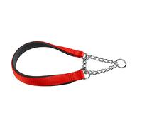 Ferplast Collar Perro Daytona, Collar para Perros Grandes, Collar de Nylon 65 cm, Acolchado, Collares Antitirones para Perros Collar de Entrenamiento. Rojo