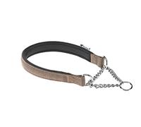 Ferplast Collar Perro Daytona, Collar para Perros Medianos/Grandes, Collar de Nylon 55 cm, Acolchado, Collares Antitirones para Perros Collar de Entrenamiento. Marrón