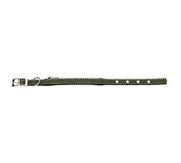 Ferplast Collar Perro Daytona Deluxe, Collar Perros Pequeño, Collar de Nylon Reflectante, Acolchado, Ajustable 27-35 cm con Hebilla Metálica, Negro-Verde