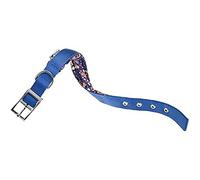 Ferplast Collar Perro Daytona Fantasy, Collar Perros Pequeño, Collar de Nylon, Acolchado, Ajustable 27-35 cm con Hebilla Metálica, Azul/Fantasy